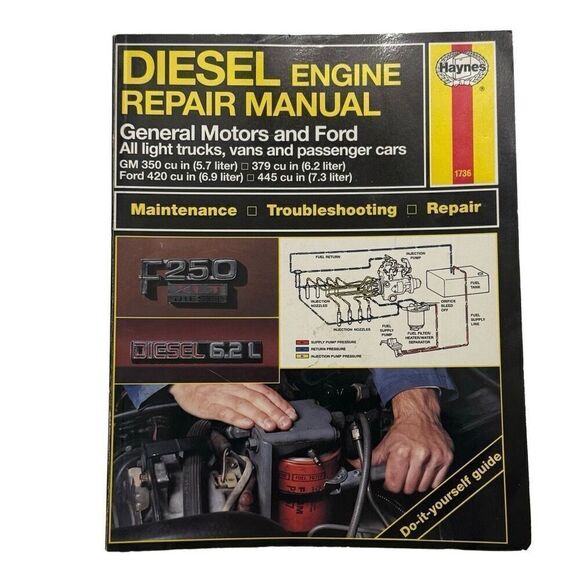 Diesel Engine Repair Manual General Motors & Ford All Light Trucks, Vans & Cars - Picture 1 of 9